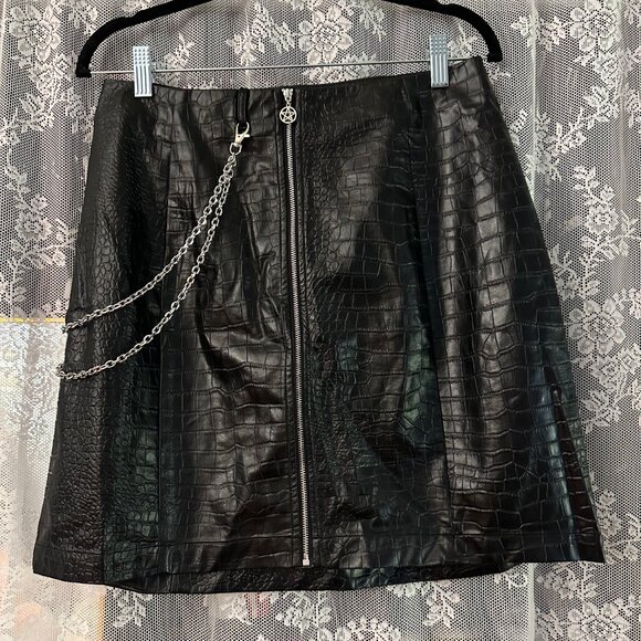 Disturbia Dresses & Skirts - Disturbia Antrum Zip Front Mini Skirt (US 10)